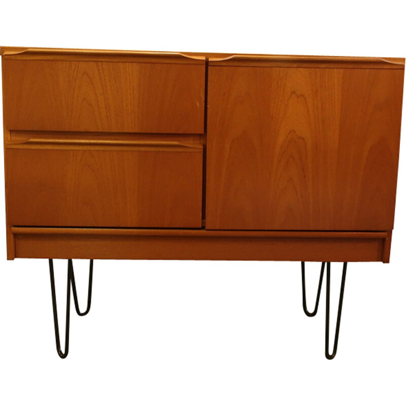 Small sideboard with metal legs - 1960s