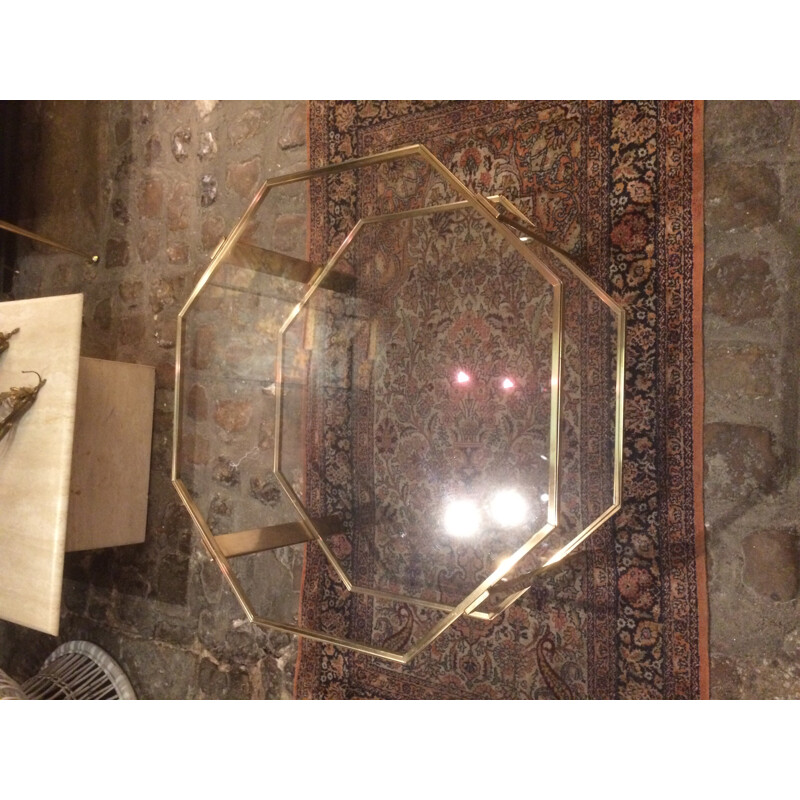 Table basse octogonale de Jacques Quinet pour La Maison Malabert - 1950