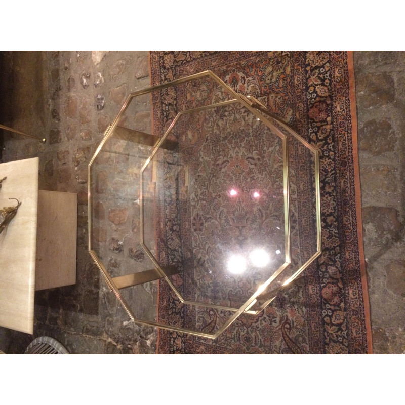 Table basse octogonale de Jacques Quinet pour La Maison Malabert - 1950