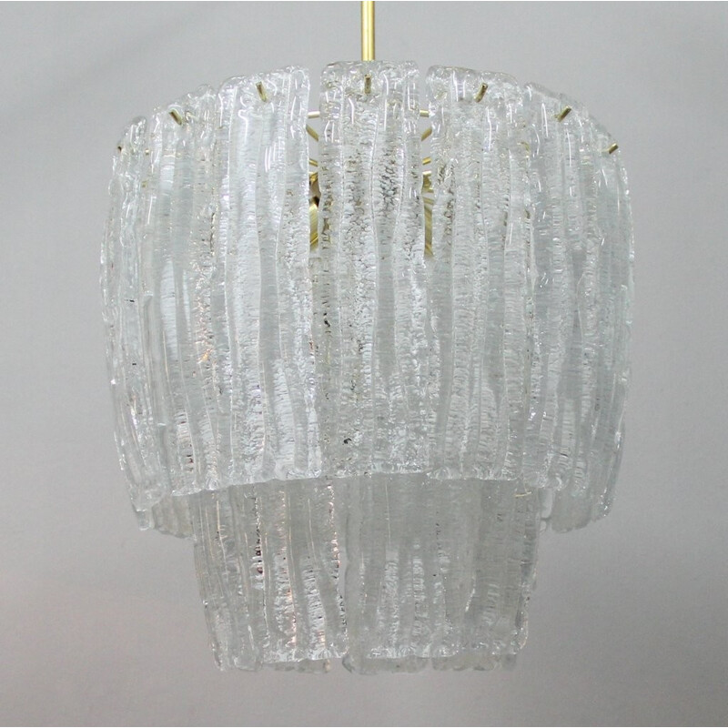 Vintage Murano glass chandelier, Italy - 1970s