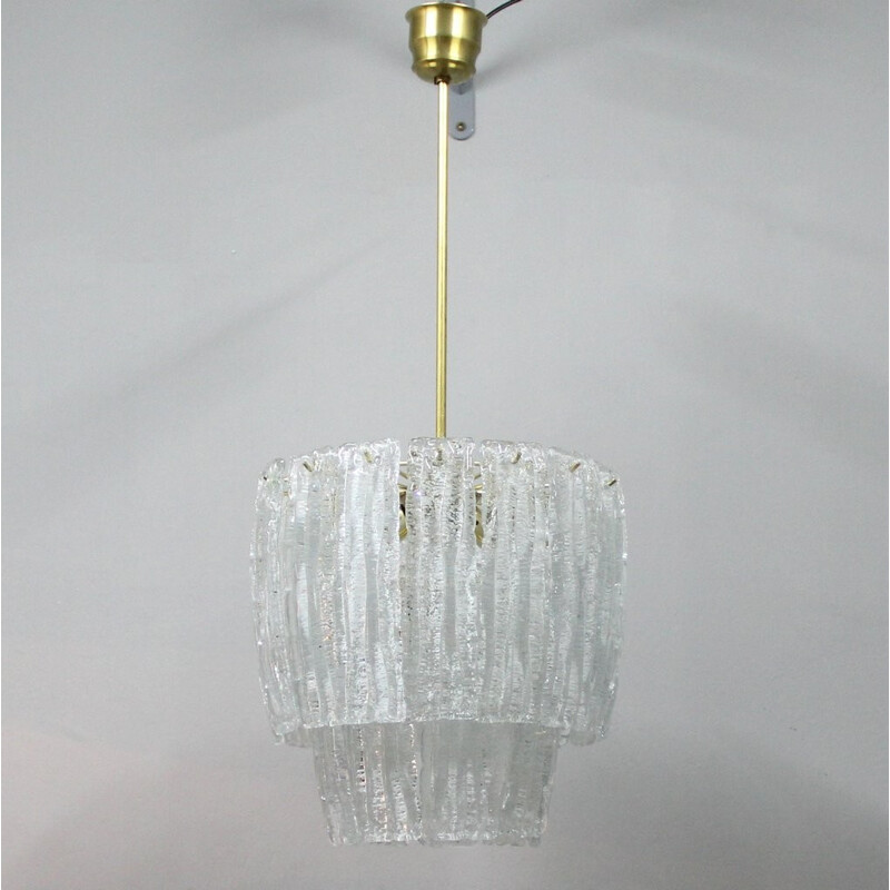 Vintage Murano glass chandelier, Italy - 1970s