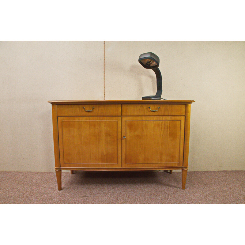 Cherry wood sideboard with 2 doors and 2 drawers - 1950s