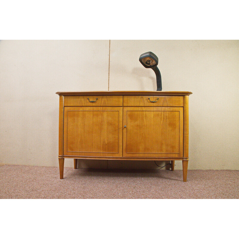 Cherry wood sideboard with 2 doors and 2 drawers - 1950s