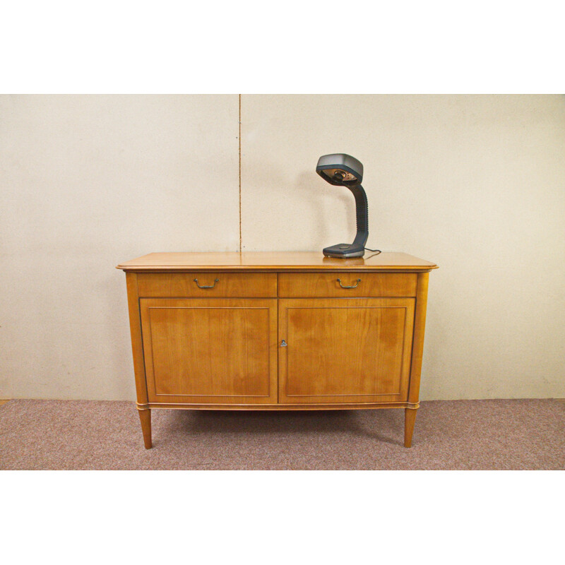 Cherry wood sideboard with 2 doors and 2 drawers - 1950s
