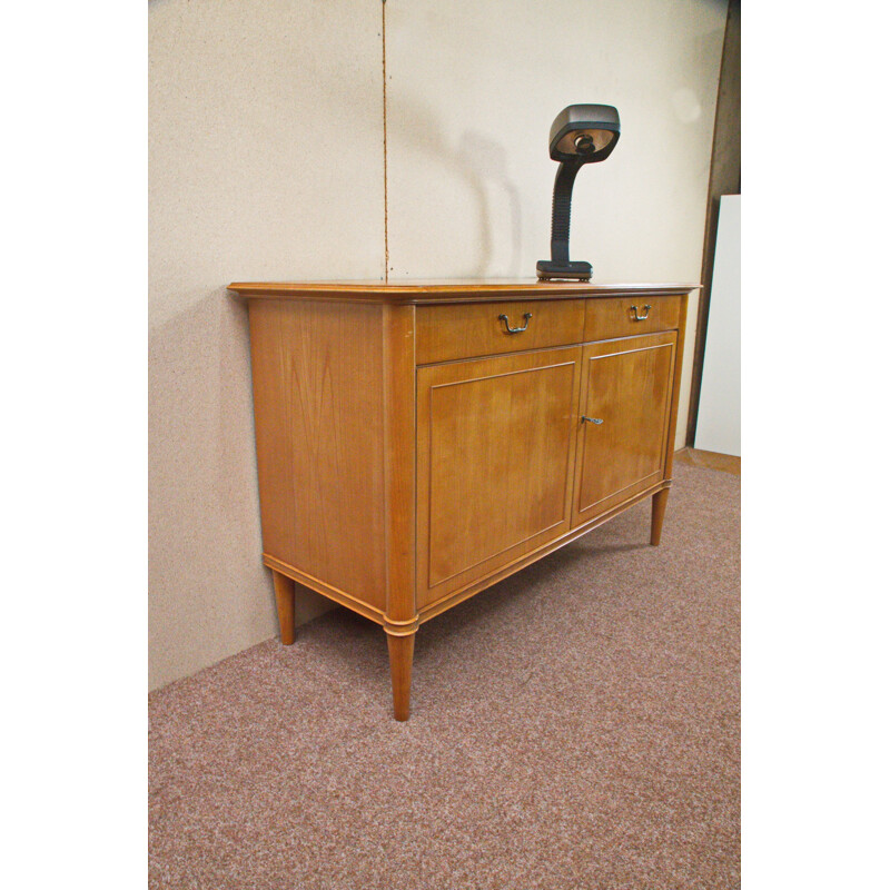 Cherry wood sideboard with 2 doors and 2 drawers - 1950s