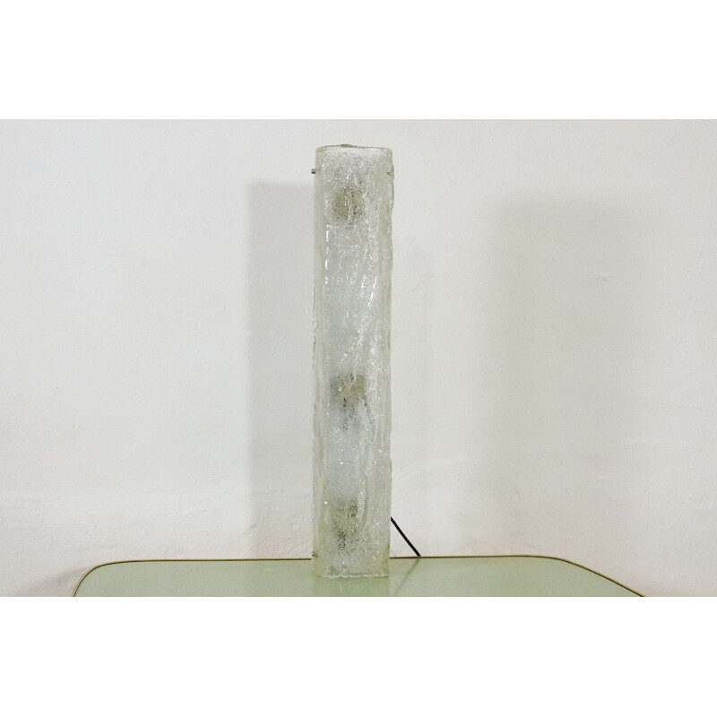 Lampe en verre de glace allemande pour Honsel Leuchten - 1960