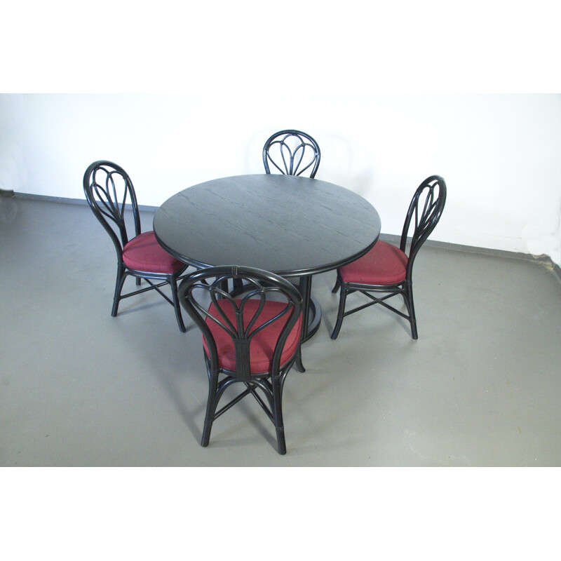 Vintage dining room set by Elinor McGuire for Hans Kaufeld - 1970s