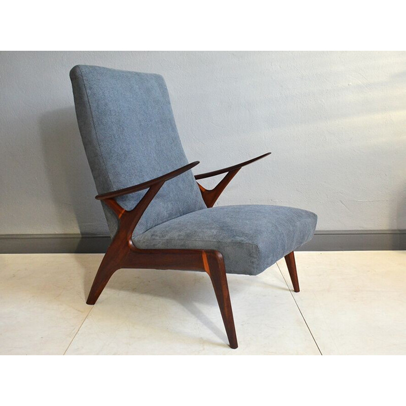 Teak vintage armchair - 1960s