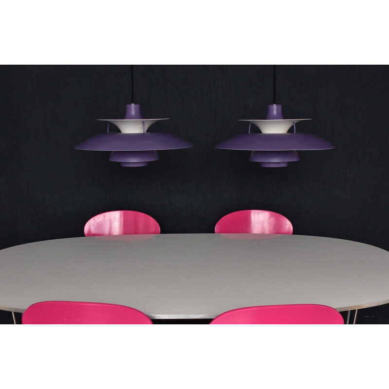 Pair of  PH5 pendant lamps by Poul Henningsen for Louis Poulsen - 1950s