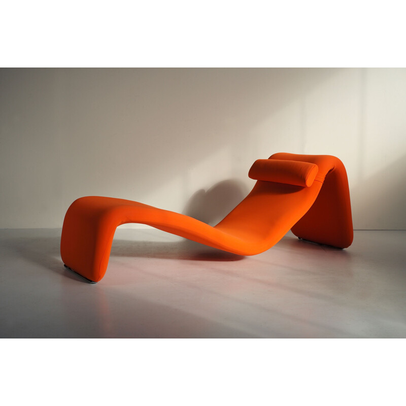 Chaise longue "Djinn" orange par Olivier Mourgue pour Airborne - 1960