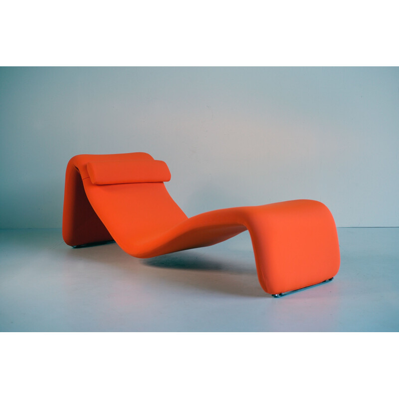 Chaise longue "Djinn" orange par Olivier Mourgue pour Airborne - 1960