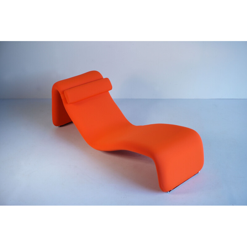 Chaise longue "Djinn" orange par Olivier Mourgue pour Airborne - 1960