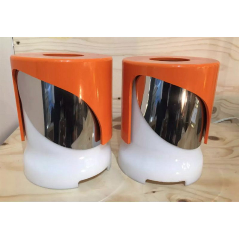 Pair of KD 24 lamps by Joe Colombo for Kartell - 1960s