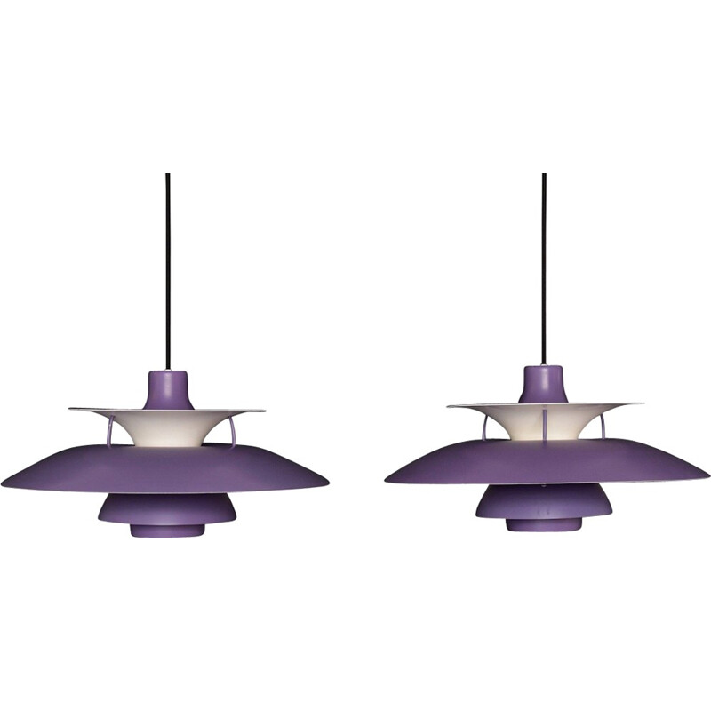 Pair of  PH5 pendant lamps by Poul Henningsen for Louis Poulsen - 1950s