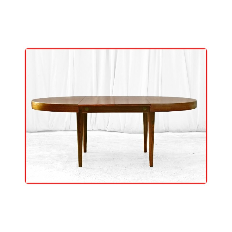 Vintage scandinavian teak dining table - 1960s