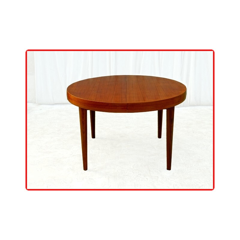 Vintage scandinavian teak dining table - 1960s