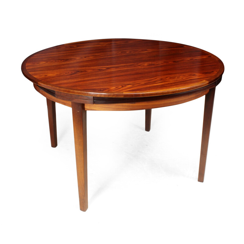 Rosewood Flip Flap Lotus Table by Dyrlund - 1970s