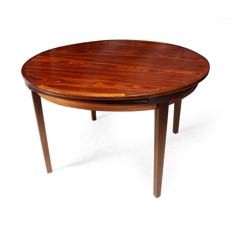 Rosewood Flip Flap Lotus Table by Dyrlund - 1970s