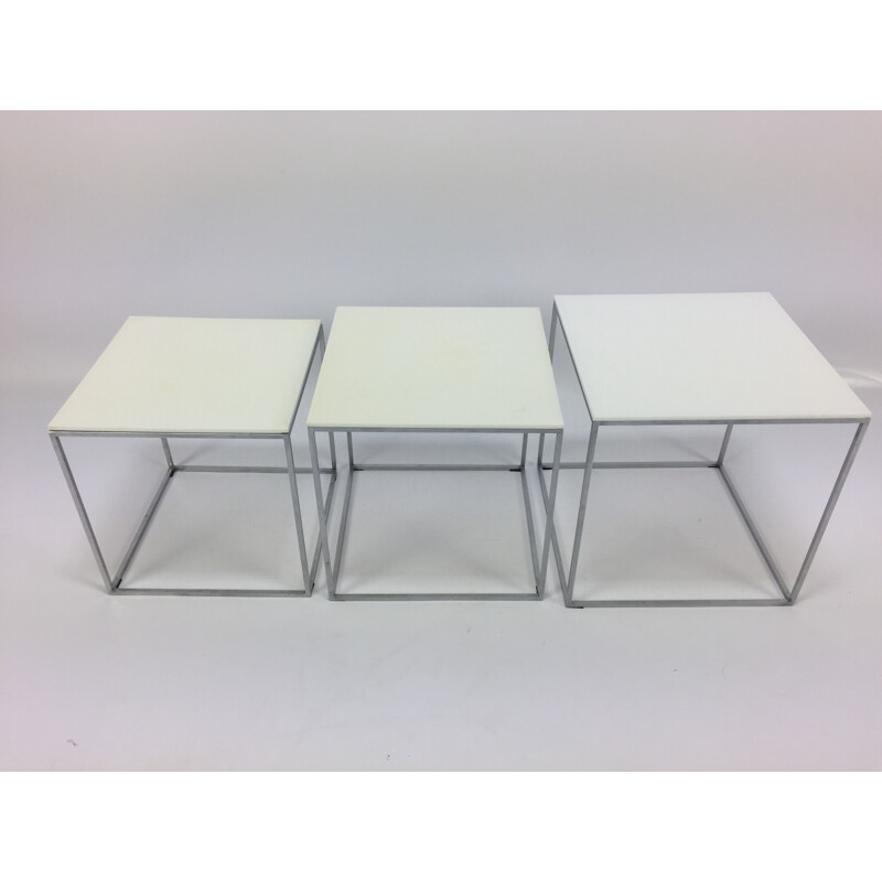 PK71 Nesting Tables by Poul Kjaerholm for E. Kold Christensen - 1950s