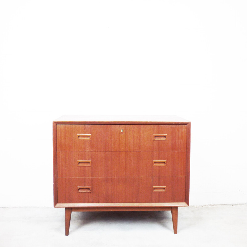 Commode en teck vintage scandinave - 1960