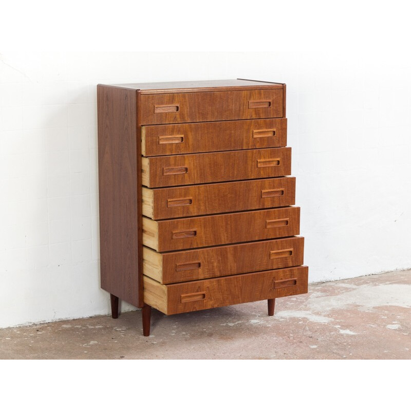 Chest of 7 drawers in teak by Westergaard - 1960s