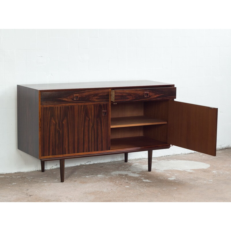 Danish cupboard with 2 doors and 2 drawers in rosewood by Brouer - 1960s