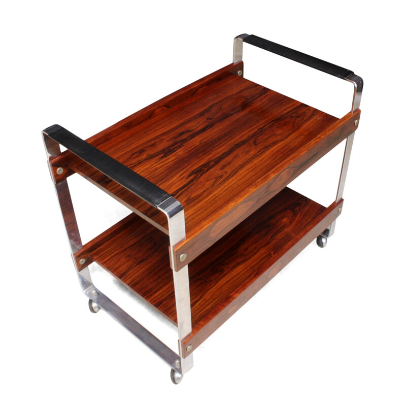 Vintage Rosewood Drink Trolley - 1970s