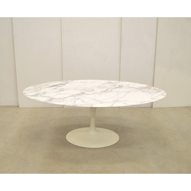 Table à repas Ovale en Marbre d'Eero Saarinen pour Knoll International - 1990