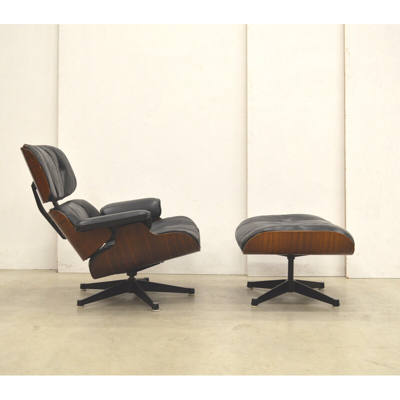 1st Edition Eames Lounge Chair & Ottoman by Herman Miller - 1950s