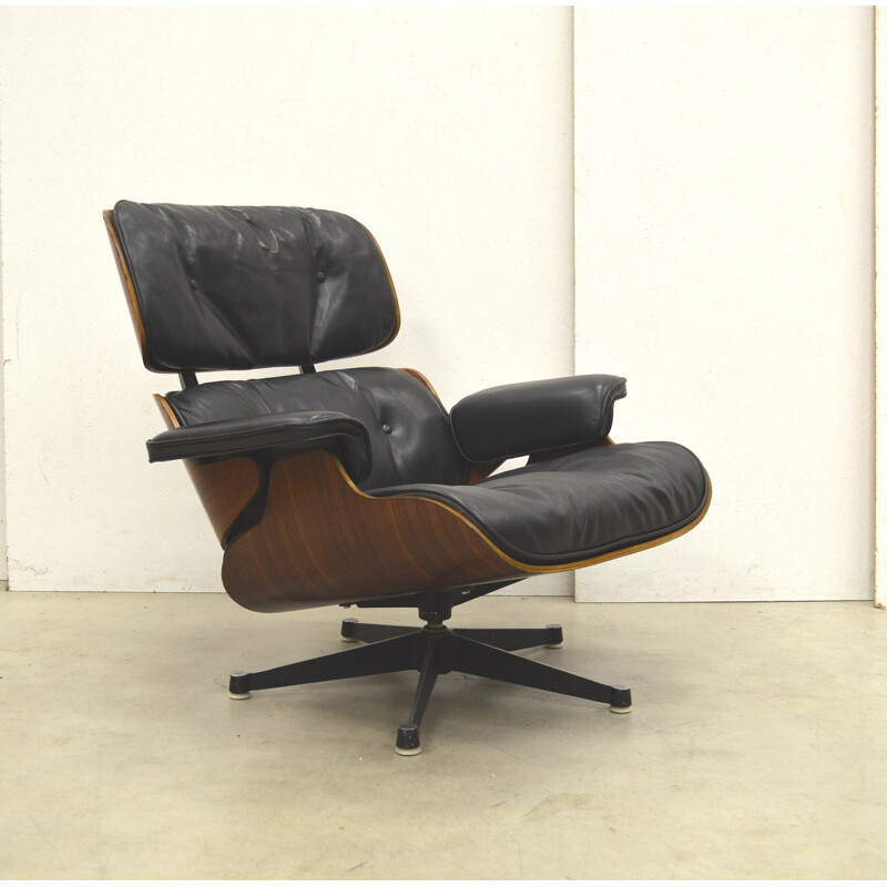 1st Edition Eames Lounge Chair & Ottoman by Herman Miller - 1950s