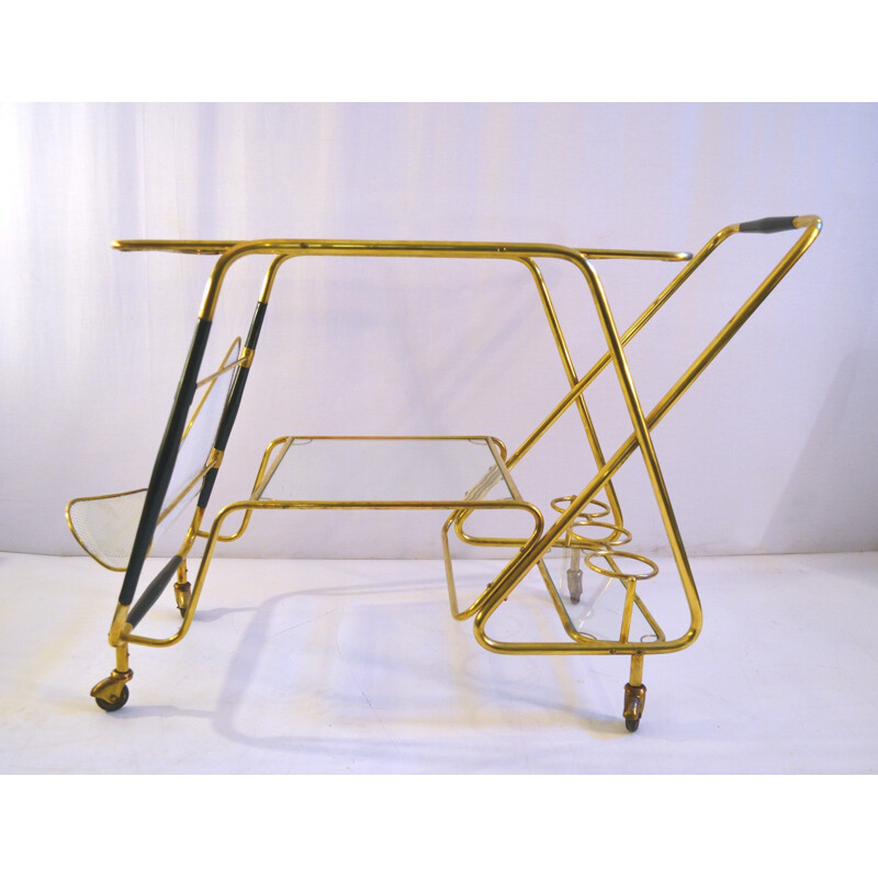 Large Bar Cart by Cesare Lacca, Italy - 1950s