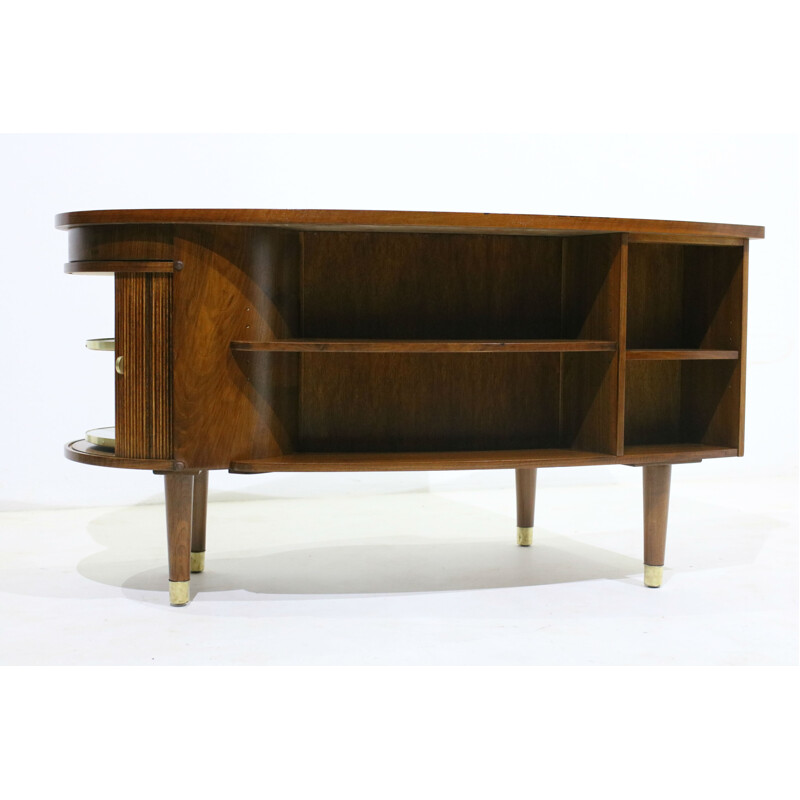 Walnut Kidney Desk by Kai Kristiansen - 1960s