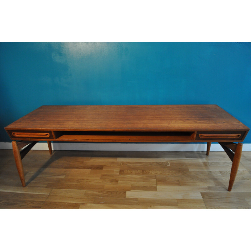 Teak coffee table by Johannes Andersen - 1950s