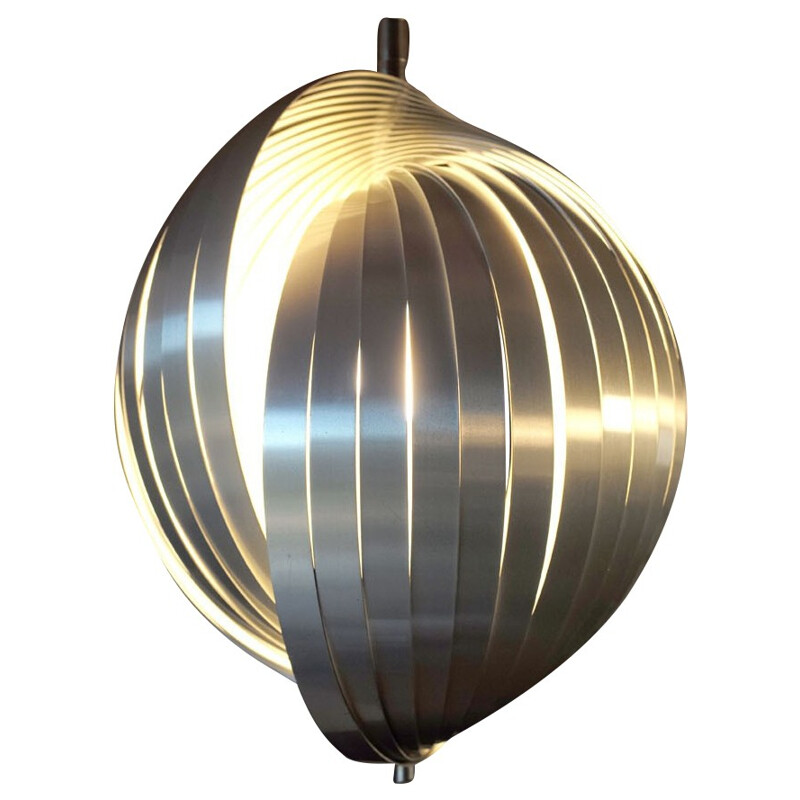 Large helical hanging lamp, Henri MATHIEU - 1970s