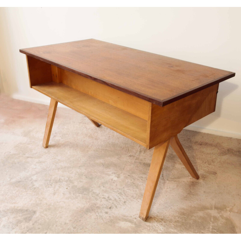 Vintage EB02 desk by Cees Braakman for Pastoe - 1950s