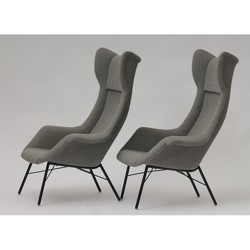 Pair of Vintage Czechoslovakian Armchair by Miroslav Navrátil - 1960s