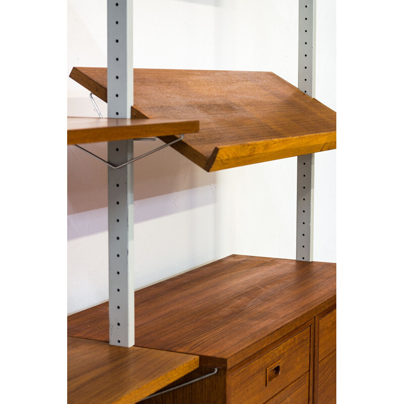 Freestanding Teak Shelving System by Olle Pira for String System - 1960s