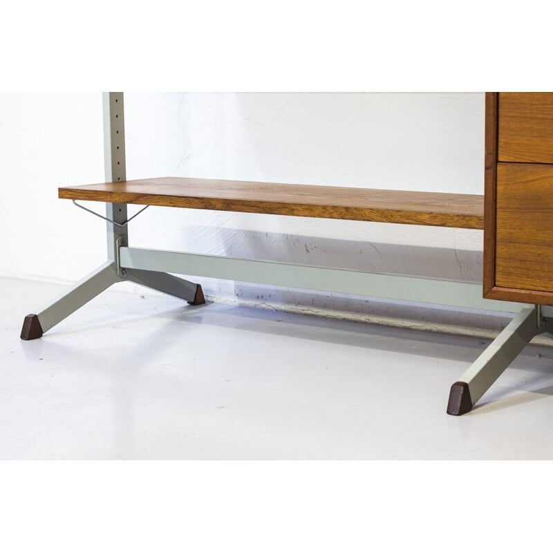 Freestanding Teak Shelving System by Olle Pira for String System - 1960s