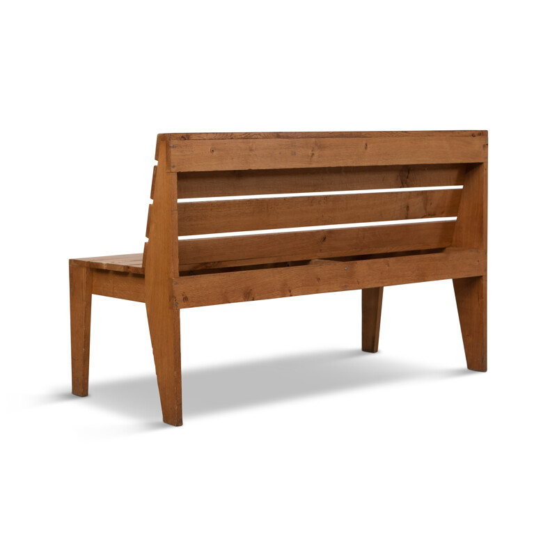 Wooden Bench by Piet Hein Heek - 1980s