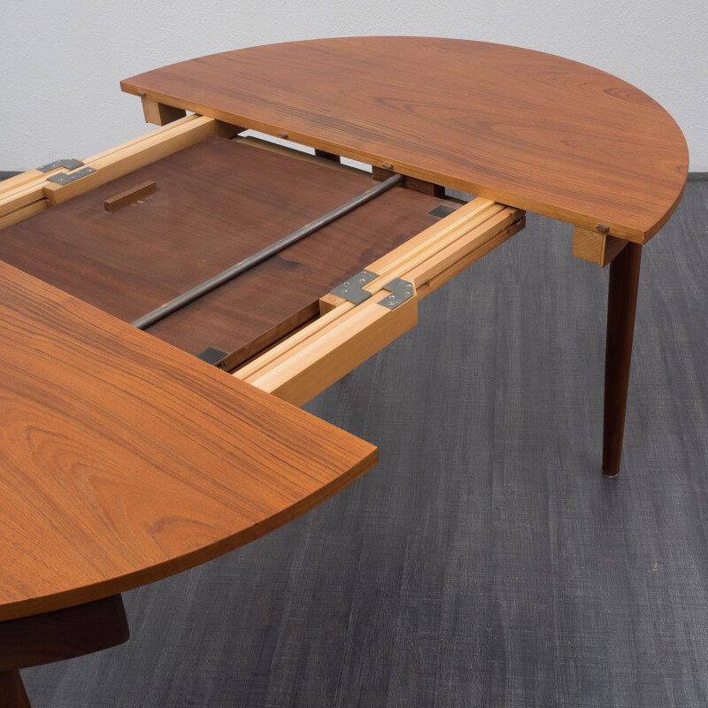 Dining table with four chairs "Roundette", Hans OLSEN - 1950s