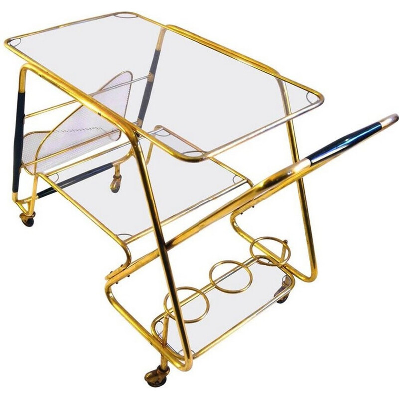 Large Bar Cart by Cesare Lacca, Italy - 1950s