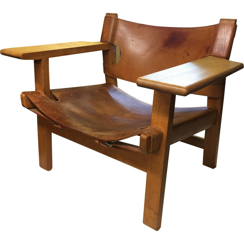 Fauteuil espagnol par Borge Mogensen pour Fredericia - 1960