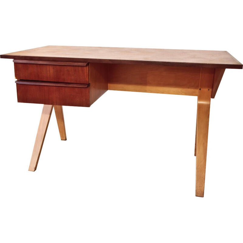 Vintage EB02 desk by Cees Braakman for Pastoe - 1950s