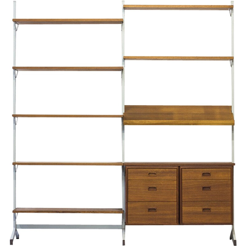 Freestanding Teak Shelving System by Olle Pira for String System - 1960s