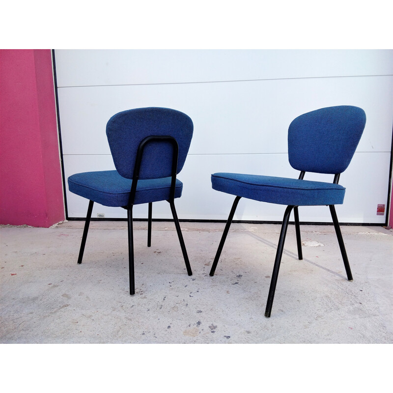 Set of 4 vintage belgium modernist chairs - 1950s