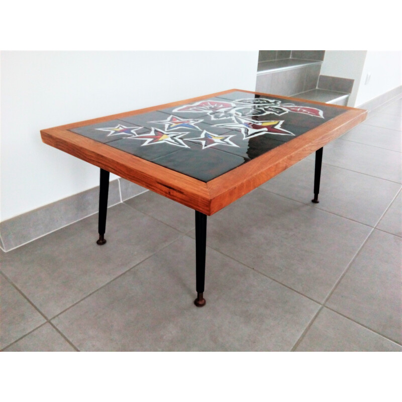 Table basse en céramique de Jean Lurçat  - 1960
