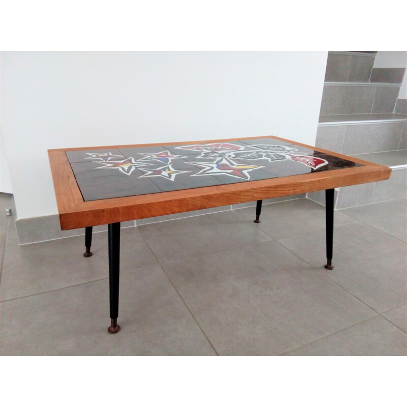 Table basse en céramique de Jean Lurçat  - 1960