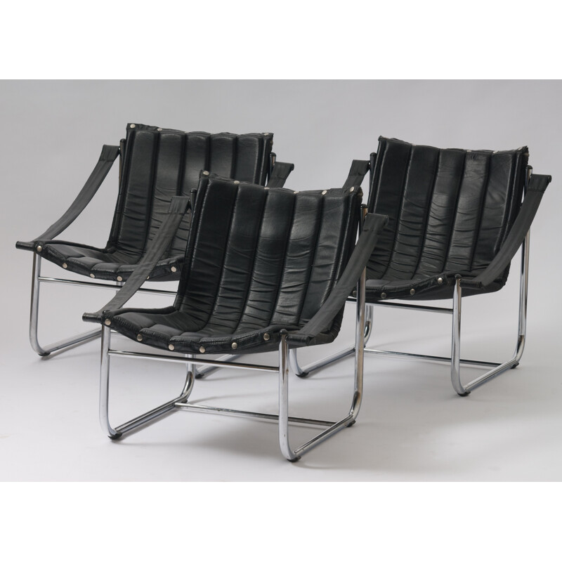 Set of 3 Chairs by Viliam Chlebo for Kodreta Myjava - 1980s
