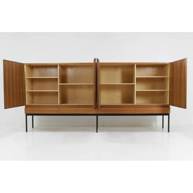 Teak Highboard by Dieter Waeckerlin for Idealheim Switzerland - 1950s