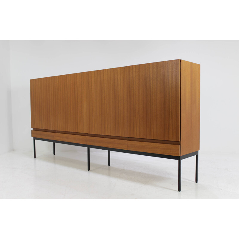 Teak Highboard by Dieter Waeckerlin for Idealheim Switzerland - 1950s